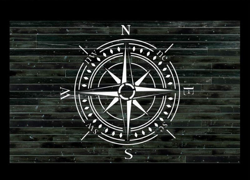 OBUY Compass Stencil for Painting on Wood, Walls, Fabric, Airbrush, More | Reusable 11.8 x 11.8 inch Mylar Template - Image 3